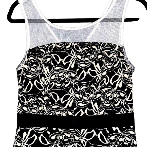 RYU black and cream tulle dress medium NWT - Picture 3 of 7